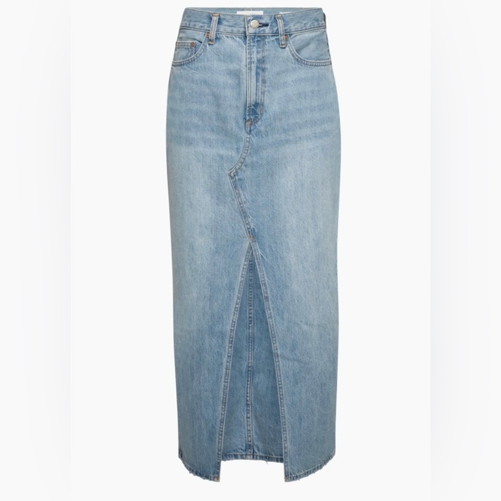 Aritzia Light Blue Denim Skirt